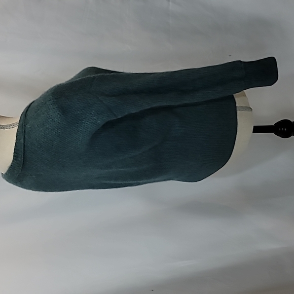 NICOLE MILLER 100% Cashmere 2 Ply Thick Teal Deep Turquoise - Picture 3 of 5